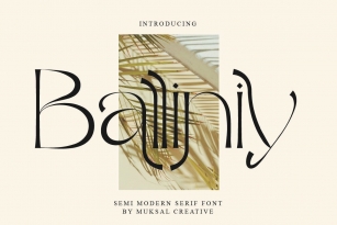 Balliniy Font Font Download