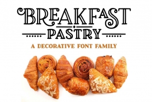 Breakfast Pastry Font Font Download