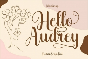 Hello Audrey Font Font Download