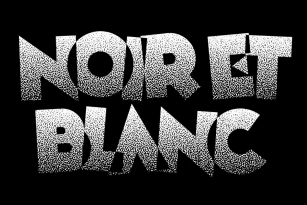 Noir et Blanc Font Font Download