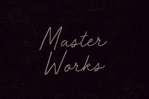 Master Works Font Font Download