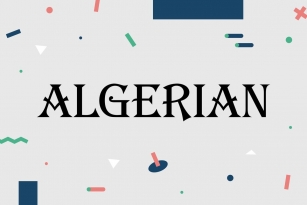 Algerian Font Font Download