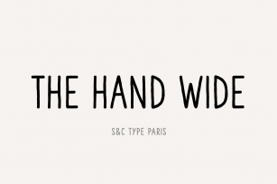 The Hand Wide Font Font Download