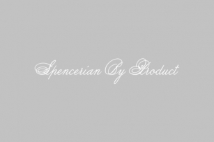 Spencerian By Product Font Font Download