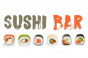 Sushi Bar Font Font Download