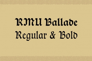 RMU Ballade Font Font Download