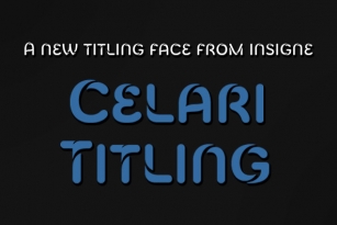 Celari Titling Font Font Download
