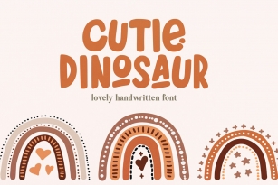 Cutie Dinosaur Font Font Download
