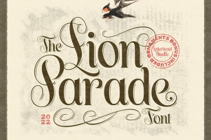 Lion Parade Font Font Download