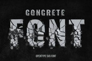 FOT Concrete SVG Font Font Download