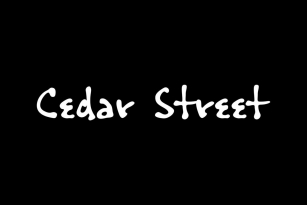 Cedar Street Font Font Download