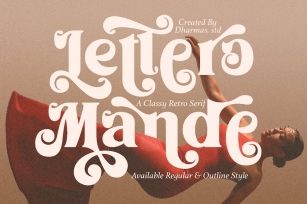 Lettero Mande - Luxury Modern Retro Font Download