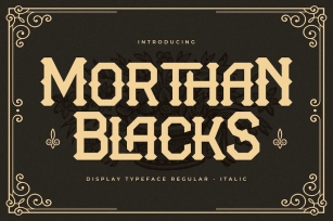 Morthan Blacks Display Typeface Font Font Download