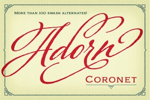 Adorn Coronet Font Font Download