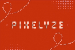 Pixelyze - Dot Font Display Font Download