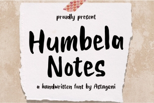 Humbela Notes Font Font Download