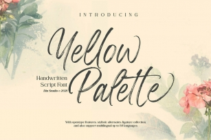 Yellow Palette Font Font Download