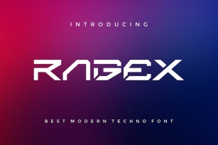Ragex - Modern Techno Font Font Download