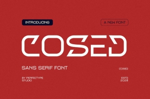 Cosed Modern Futuristic Sans Serif Font Font Download