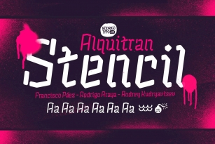 Alquitran Stencil Font Font Download
