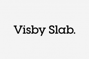 Visby Slab CF Font Font Download