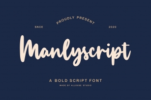 Manlyscript Font Font Download