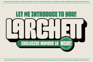 SG Larchett Font Font Download