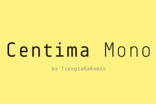 Centima Mono Font Font Download