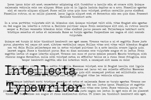 Intellecta Typewriter Font Font Download