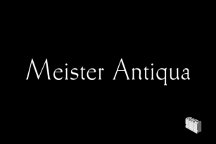 Meister Antiqua Font Font Download