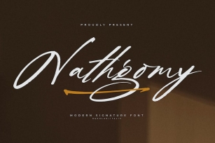 Nathgomy Modern Signature Font Font Download