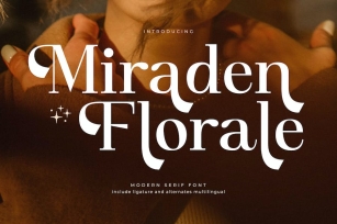 Miraden Florale Modern Serif Font Font Download