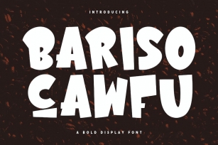 Bariso Cawfu Bold Display Font Font Download