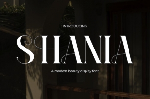 Shania - Elegance Modern Font Font Download