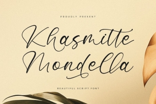 Khasmitte Mondella Script Font Font Download