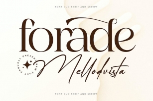 Forade Mellodvista Font Duo Font Download