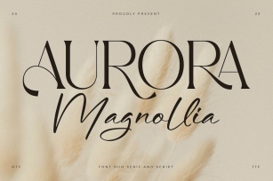 Aurora Magnollia Font Duo Font Download