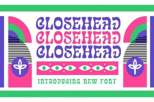 Closehead Font Download