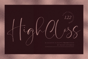 High Class Font Font Download