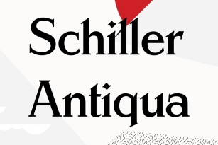 Schiller Antiqua Font Font Download