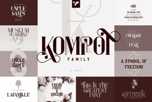 Kompot Family Font Font Download