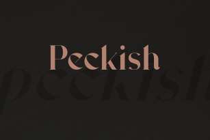 Peckish Font Font Download