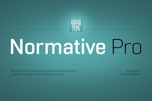 Normative Pro Font Font Download