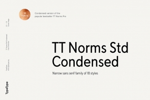 TT Norms Std Condensed Font Font Download