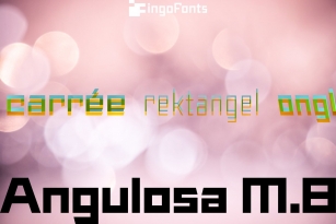 Angulosa M.8 Font Font Download