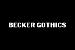Becker Gothics Font Font Download