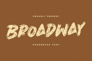 Broadway Handbrush Font Font Download
