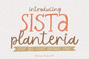 Sista Planteria Font Font Download