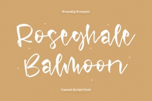 Roseghale Balmoon Casual Script Font Font Download