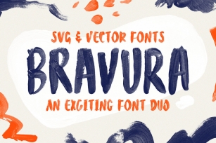 Bravura Handpainted SVG Duo Font Download